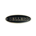 Sellers Cabinet Oval Label - Elwood, IN