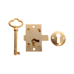 Small Flush Mount Cabinet Door Lock &  Skeleton Key