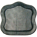Medium Black Leather Lock Cover