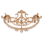 Decorative Cast Brass Victorian Drawer Pull