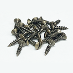 Antique Brass Plated Oval Head Screws (25 Pack)
