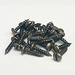 #6 x 5|8" Antique Brass Plated Slotted Round Head Screw (25 Pack)