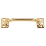 4" Lacquered Brass Sash Lift or Cabinet Pull