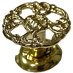Small Victorian Cast Brass Knob