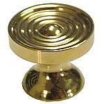 Small Machined Brass Knob
