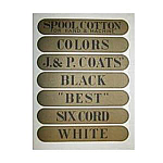 Spool Cabinet  Drawer Decal Set