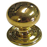 Small Bulbous Cast Brass Knob