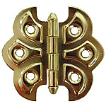Brass Plated Butterfly Hinge Pair