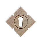 Oak Victorian Keyhole Cover