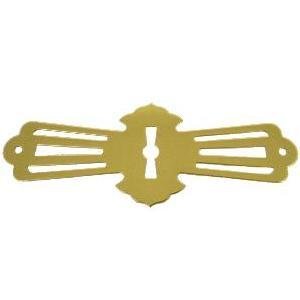 Stamped Brass Roll Top Desk Keyhole Cover