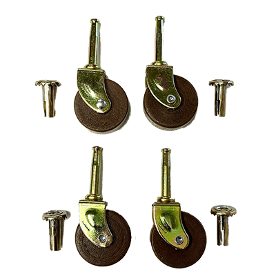 Medium Wood Furniture Caster (Set of 4)
