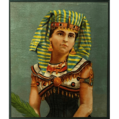 Egyptian Queen Trunk Paper Label