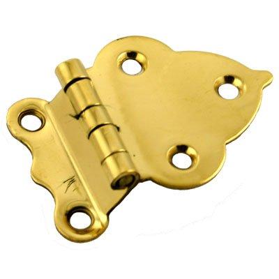 Brass Offset Hoosier Hinge Pair