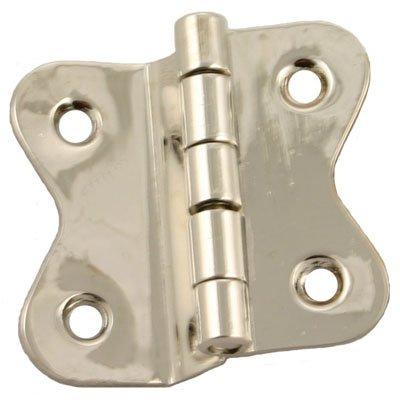 Nickel Offset Hoosier Butterfly Hinge Pair
