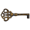 Antique Brass Skeleton Key